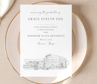 Kennesaw State University Graduation Announcement, Invitation, Invite, Univ, Grad Announcements, College