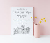 Kentucky State University Graduation Announcement, Invitations, Kentucky, University, College, Tech, Graduation Cards (set of 25)