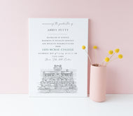 Lees-McRae College Graduation Announcement, North Carolina, Invitation, Announcements, Grad