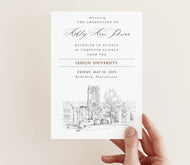 Lehigh University Graduation Announcement, Grad Announcements, Philadelphia, University, College, Tech, State Graduation Cards (set of 25)