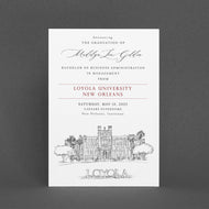 Loyola University of New Orleans Graduation Announcement, Invitation, Announcements, College, Grad, Cards (set of 25)