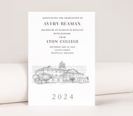 Lyon College Graduation Announcement, Invitation, Announcements, Grads, College, Grad, Cards