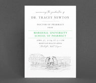 Marhshall University School of Pharmacy Graduation Announcement, West Virginia, Univ Announcements, Grad