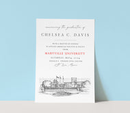 Maryville University Graduation Announcement, St. Louis, University, State, College, Tech, Graduation Invitations, Cards (set of 25)