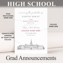 High School Graduation Announcements with College Bound University for Massachusetts Schools, ma, HS Grad