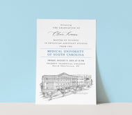 Medical University of South Carolina Graduation Announcement, College, Grad Announcements, Tech Graduation Cards (set of 25)