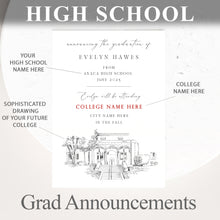 High School Graduation Announcements with College Bound University for Michigan Schools, mi, HS Grad
