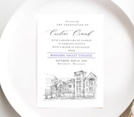 Missouri Valley College Graduation Announcement, moval, Invitation, Invite, Univ, Grad Announcements, College