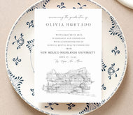New Mexico Highlands University Graduation Announcement, nmhu, Invitation, Invite, Univ, Grad Announcements, College