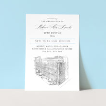 New York Law School Graduation Announcement, Invitation, Announcements, College, Grad, Cards (set of 25)