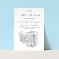 New York Law School Graduation Announcement, Invitation, Announcements, College, Grad, Cards (set of 25)