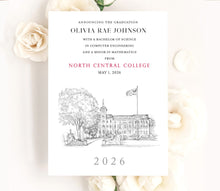 North Central College Graduation Announcement, Invitation, Invite, Univ, Grad Announcements, College, Graduation Cards