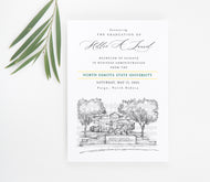 North Dakota State University Graduation Announcement, Invitation, Announcements, College, Grad, Cards (set of 25)