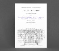Northwestern University School of Law Graduation Announcement, Invitation, Announcements, College, Grad, Grads