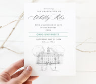 Ohio University Graduation Announcement, Invitation, Invite, Univ, Grad Announcements, Graduation Cards