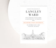 Oklahoma State University Graduation Announcement, Grad ok, College, Tech, University Graduation Cards (set of 25)