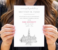 Park University Graduation Announcement, Invitation, Invite, Univ, Grad Announcements, College, Graduation Cards