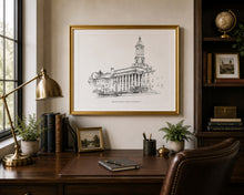 Pennsylvania State University Fine Art Print | Graduation Gift | Hand Drawn Campus Wall Art | Alumni Gift