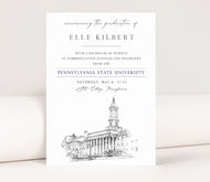 Penn State University Graduation Announcement, Grad Announcements, Penn, Grads, State, College, Tech Graduation Cards (set of 25)