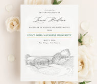 Point Loma Nazarene University Graduation Announcement, Invitation, Invite, Univ, Grad Announcements, College, Graduation Cards