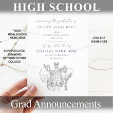 High School Graduation Announcements with College Bound Rhode Island University, Schools, RI, HS Grad