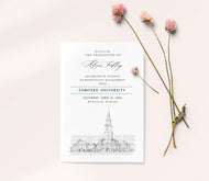 Samford University Graduation Announcement, Grad, Alabama, University, College, Tech, Graduation Cards (set of 25)