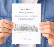 San Francisco State University Graduation Announcement, Invitation, Invite, Univ, sfsu Grad Announcements, College, Graduation Cards