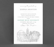 Slippery Rock University Graduation Announcement, Invitation, Announcements, College, Grad, Cards (set of 25)