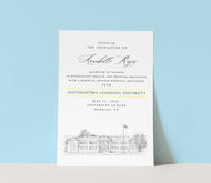 Southeastern Louisiana University Graduation Announcement, Invitation, Announcements, College, Grad, Cards (set of 25)