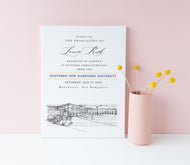 Southern New Hampshire University Graduation Announcement, Invitation, Announcements, College, Grad, Cards (set of 25)