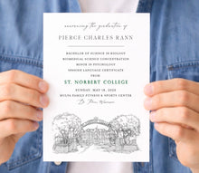 St. Norbert College Graduation Announcement, snc, Invitation, Invite, Univ, Grad Announcements, College, Graduation Cards