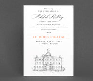 St. Johns College Graduation Announcement, Annapolis, College, Grad Announcements, Tech Graduation Cards (set of 25)