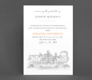 Syracuse University Graduation Announcement, Invitation, Announcements, College, Grad, Grads