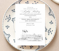 Texas A&M University-San Antonio Graduation Announcement, Invitation, Announcements, College, Grad, Cards (set of 25)