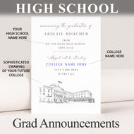 High School Graduation Announcements with College Bound Texas, University, Schools, TX, Dallas,  Austin, Houston, HS Grad