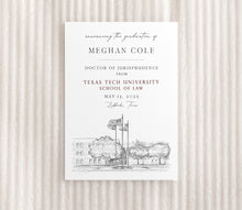 Texas Tech University School of Law Graduation Announcement, Invitation, Invite, Univ, Grad Announcements, College