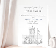 Trinity College Graduation Announcement, Hartford, CT, Invitation, Announcements, Grads, College, Grad, Cards