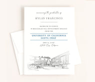 University of California Santa Cruz Graduation Announcement, University, College, Tech, Graduation Invitations, Cards, UCSC