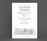 University of Alabama at Birmingham Graduation Announcement, Invitation, Invite, Univ, Grad Announcements, College, Graduation Cards