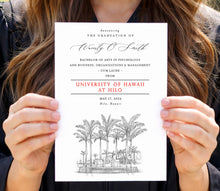 University of Hawaii, Hilo Graduation Announcement, Invitation, Invite, Univ, Grad Announcements, College, Graduation Cards