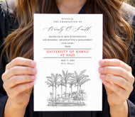 University of Hawaii, Hilo Graduation Announcement, Invitation, Invite, Univ, Grad Announcements, College, Graduation Cards