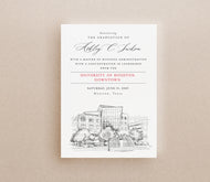 University of Houston–Downtown Graduation Announcement, uhd, Invitation, Invite, Univ, Grad Announcements, College