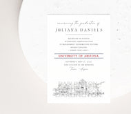 University of Arizona Graduation Announcement, Grad Announcements, Arizona State, Tech, University, Graduation Cards (set of 25)