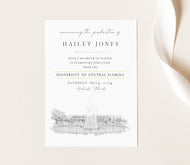 University of Central Florida Graduation Announcement, Grad Announcements, UCF, Florida, College, Tech Graduation Cards (set of 25)