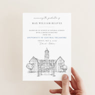 University of Central Oklahoma Graduation Announcement, Invitation, Announcements, College, Grad, Cards (set of 25)