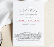 University of Holy Cross Graduation Announcement, New Orleans, Invitation, Announcements, College, Grad, Cards