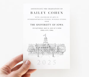 University of Iowa Graduation Announcement, Invitations, College, Graduation Cards, Announcements (25)