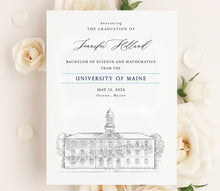University of Maine Graduation Announcement, Invitation, umaine Invite, Univ, Grad Announcements, College, Graduation Cards