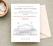 University of Minnesota Graduation Announcement, Grad, State, umtc, College,Tech, Graduation Cards (set of 25)