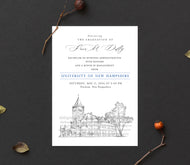 University of New Hampshire Graduation Announcement, College, Grad Announcements, Tech Graduation Cards (set of 25)